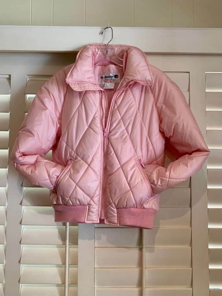 Vintage Fusalp Light Pink Quilted Ski Jacket Coat Size 10